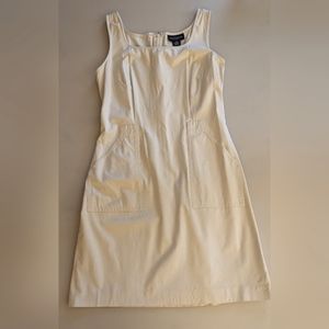 Vintage Ann Taylor Women's Stretch Classic Mini Sleeveless Belted Dress. Size 2P